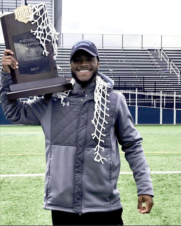Coach Shaun Church returned to his alma mater, Onondaga Community College, to help coach them to the 2017 National Championship. Church is the first men’s lacrosse coach at Virginia State University.