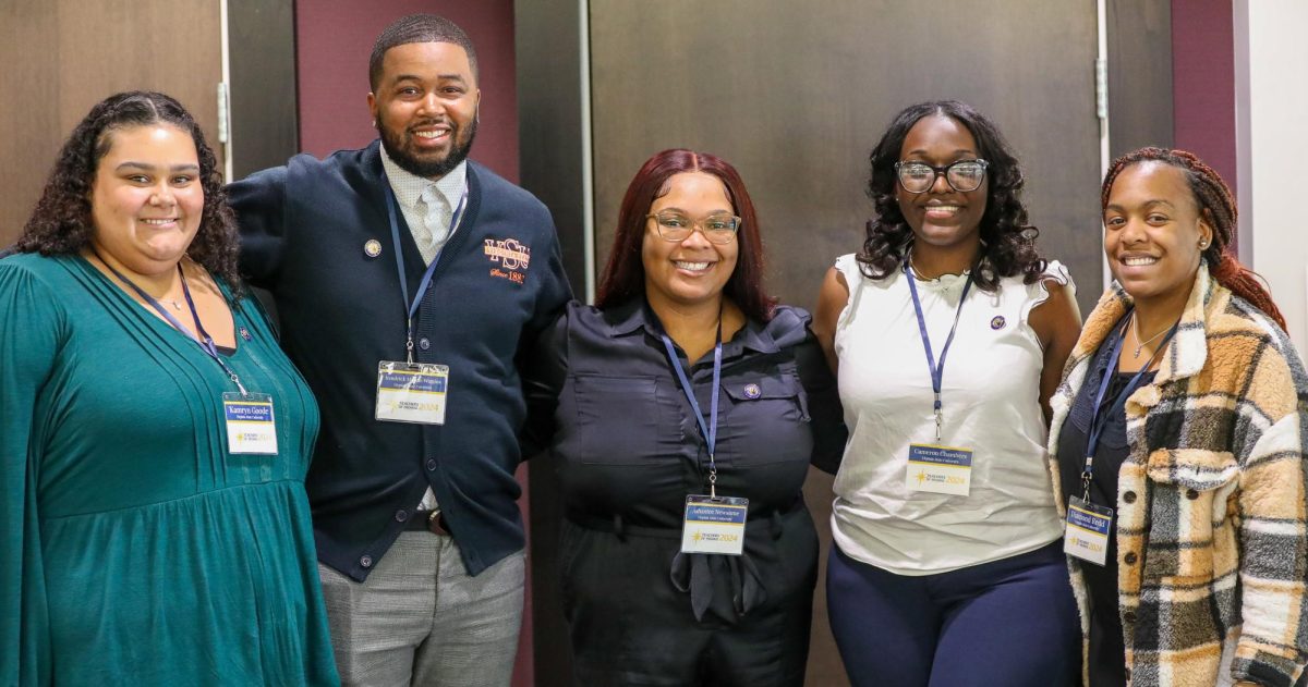Virginia State University students honored at the Teachers of Promise Institute included Kamryn Goode, Kendrick Mason, Ashantee Newsome, Cameron Chambers, and Diamond Redd. 