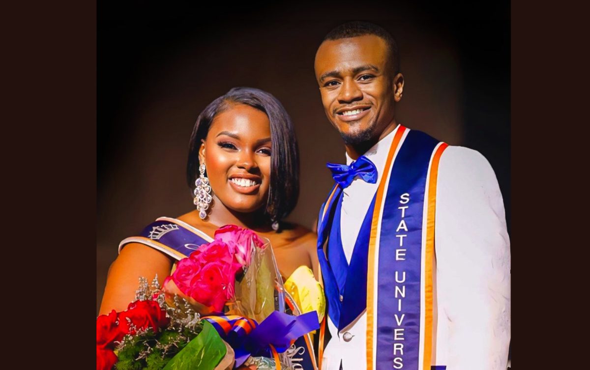 Miss VSU Chyna Prince and Mister VSU Craig Wrenn