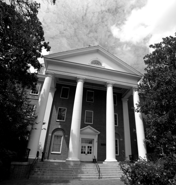 The steps of Virginia Hall on the campus of Virginia State University. Virginia Hall has been under repair since water damage caused offices to relocate at the start of the semester. Contributed photo.