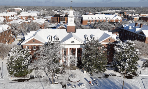 Photo of Virginia Hall on the campus of Virginia State University.